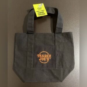 NWT Trader Joe’s Black Mini Tote